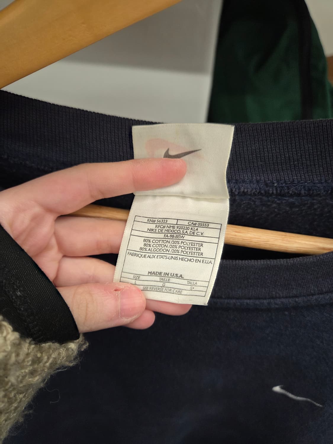 1990s NIKE 나이키 USA 스웻셔츠 상품이미지7