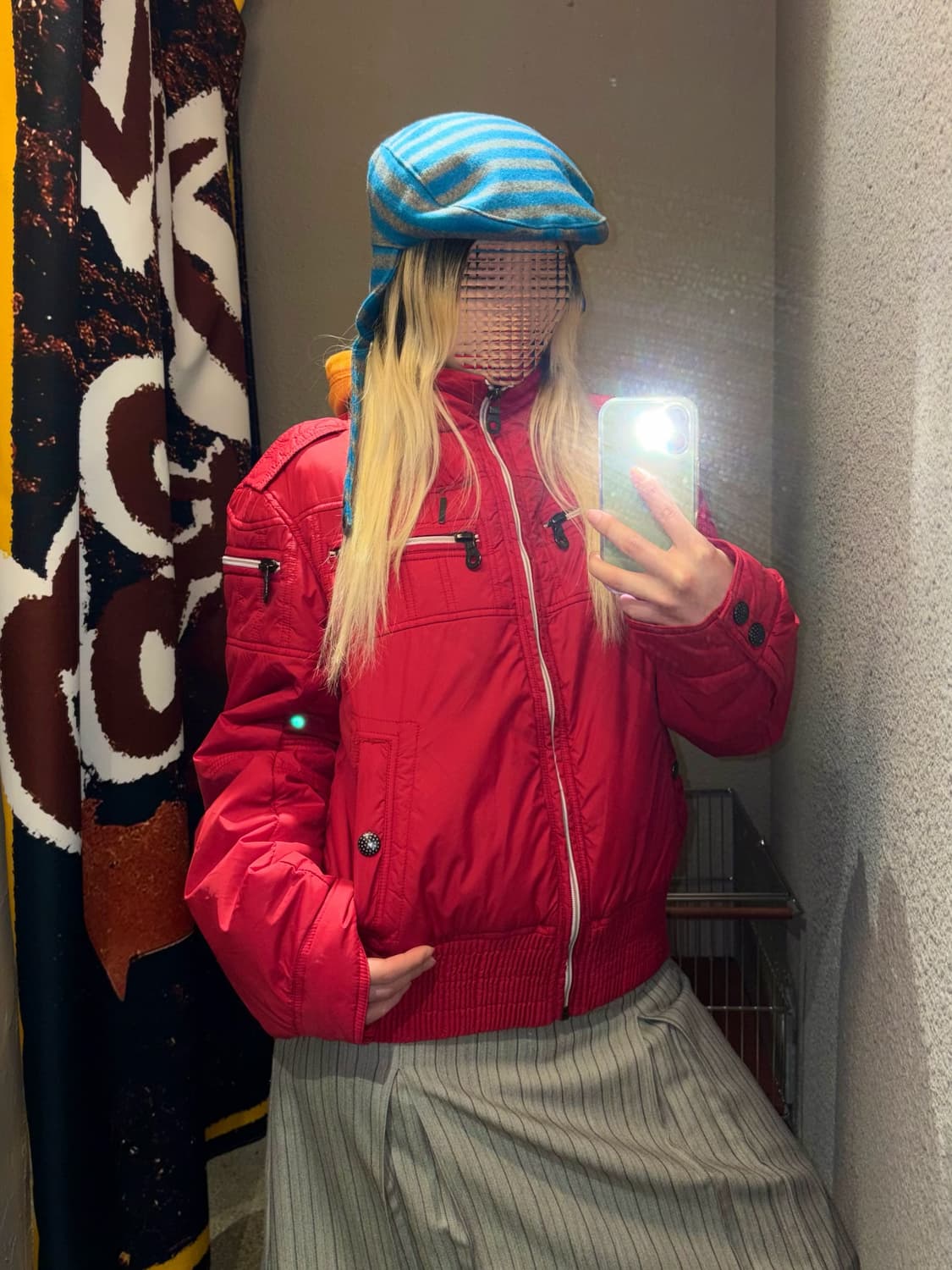 디젤 지퍼 디테일 패딩 상품이미지1