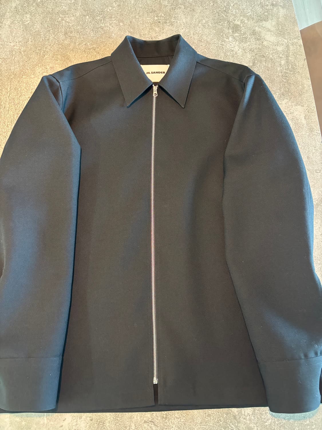 질샌더 / 남성 샤프 셔츠 재킷 - 블랙 상품이미지1