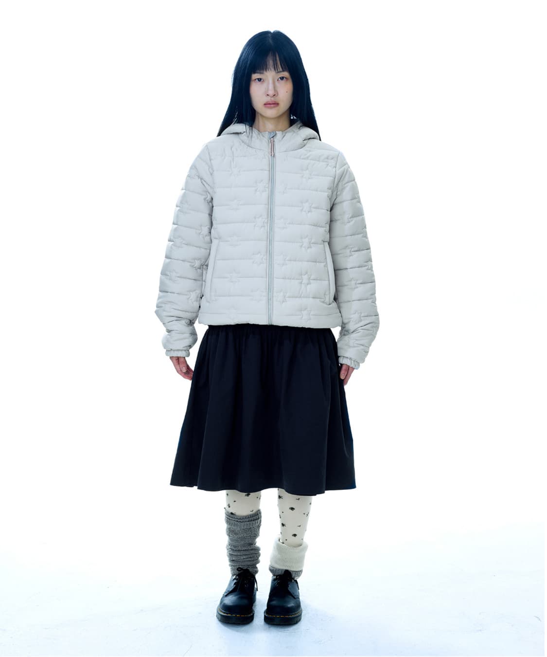 [새상품] 코이세이오 플러피 라이트 경량 후드 패딩 아이보리 상품이미지2