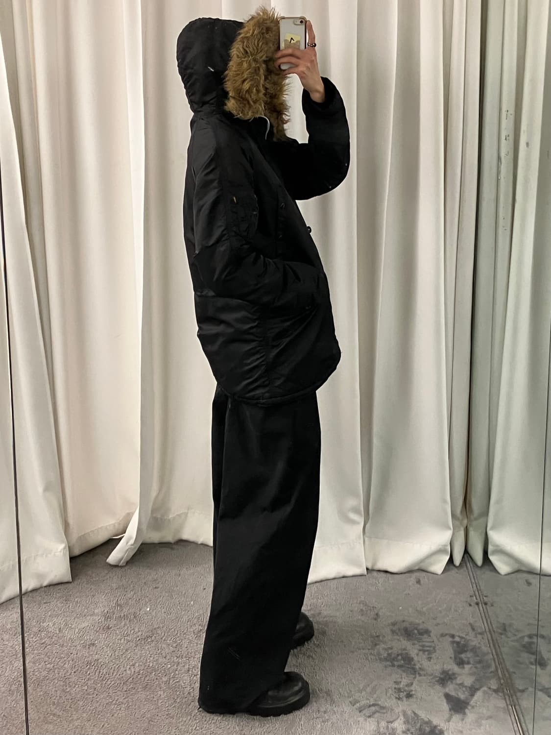 알파인더스트리 N3B 블랙 파카 L 상품이미지9