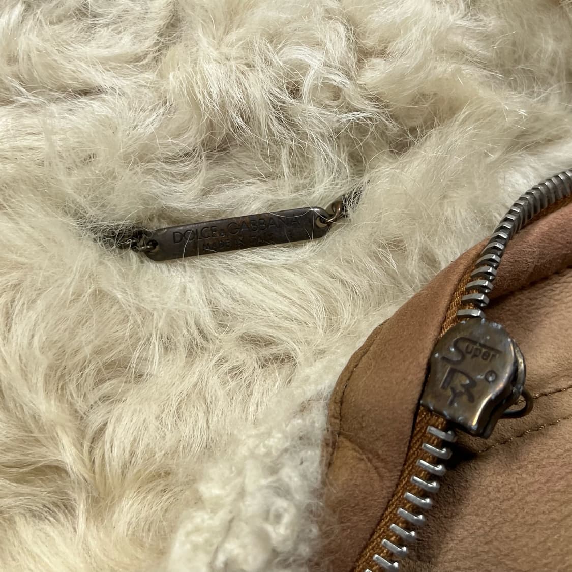 DOLCE & GABBANA 돌체앤가바나 램스킨 무스탕 레더 자켓 상품이미지8