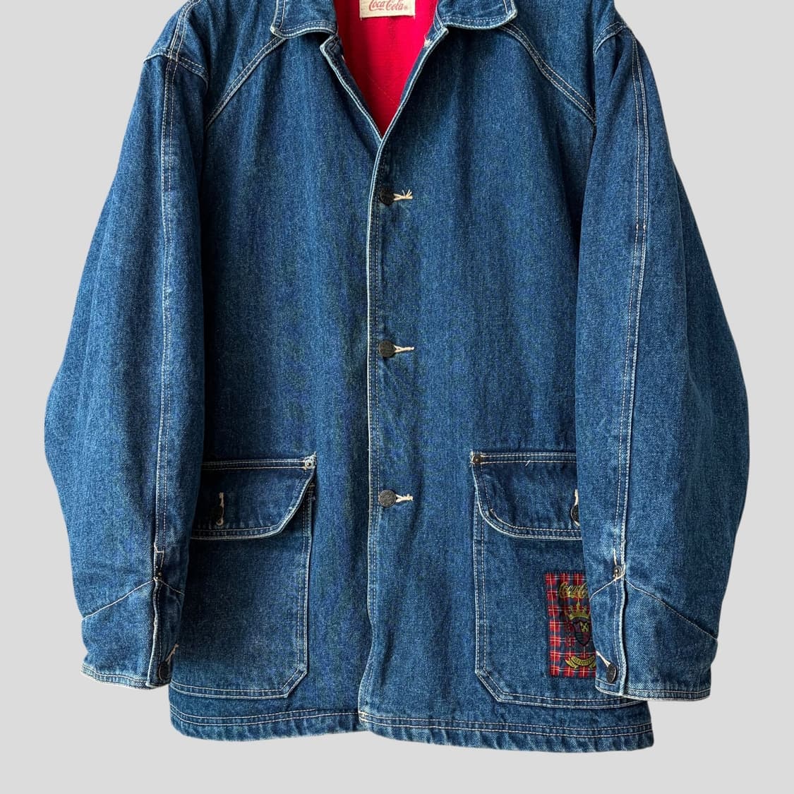(L)빈티지 코카콜라 데님 커버올 자켓  상품이미지5