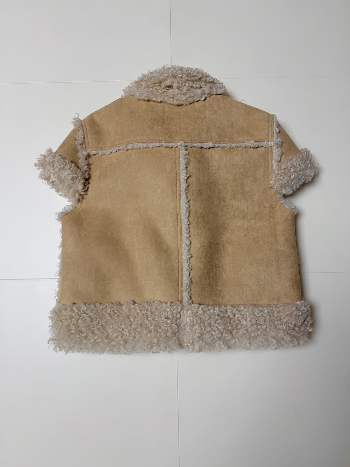 (a.riff)에이리프 하프 리버시블 무스탕 카멜 상품이미지6