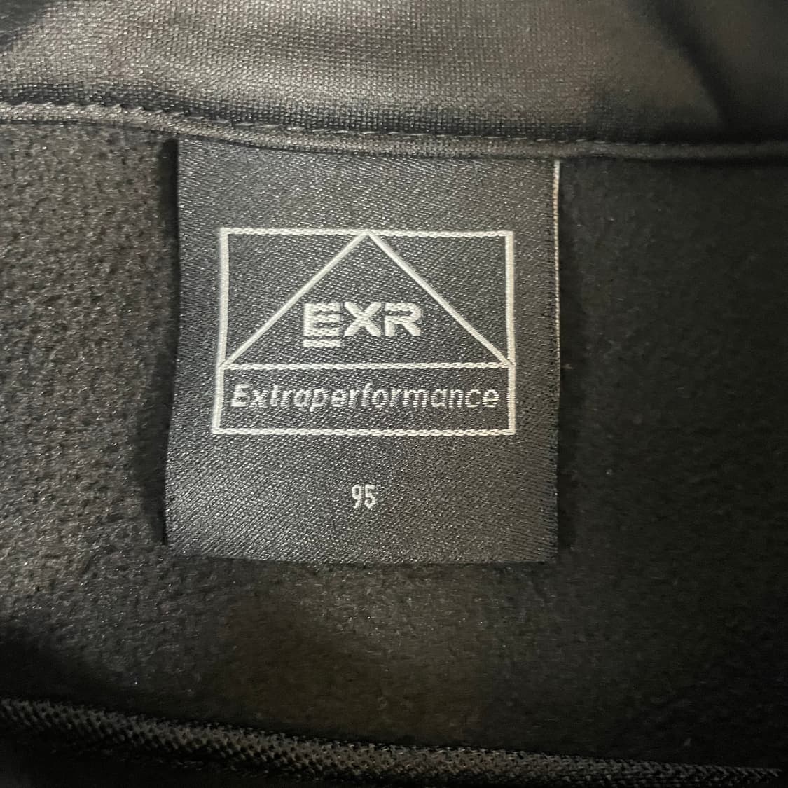 EXR 빅로고 블랙 기모 트랙 집업 95 상품이미지5