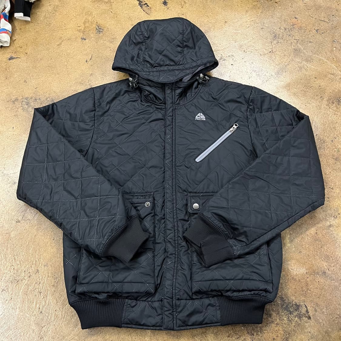 [정품/S] 나이키 ACG 퀼팅 후드 패딩 블랙 b15 상품이미지2