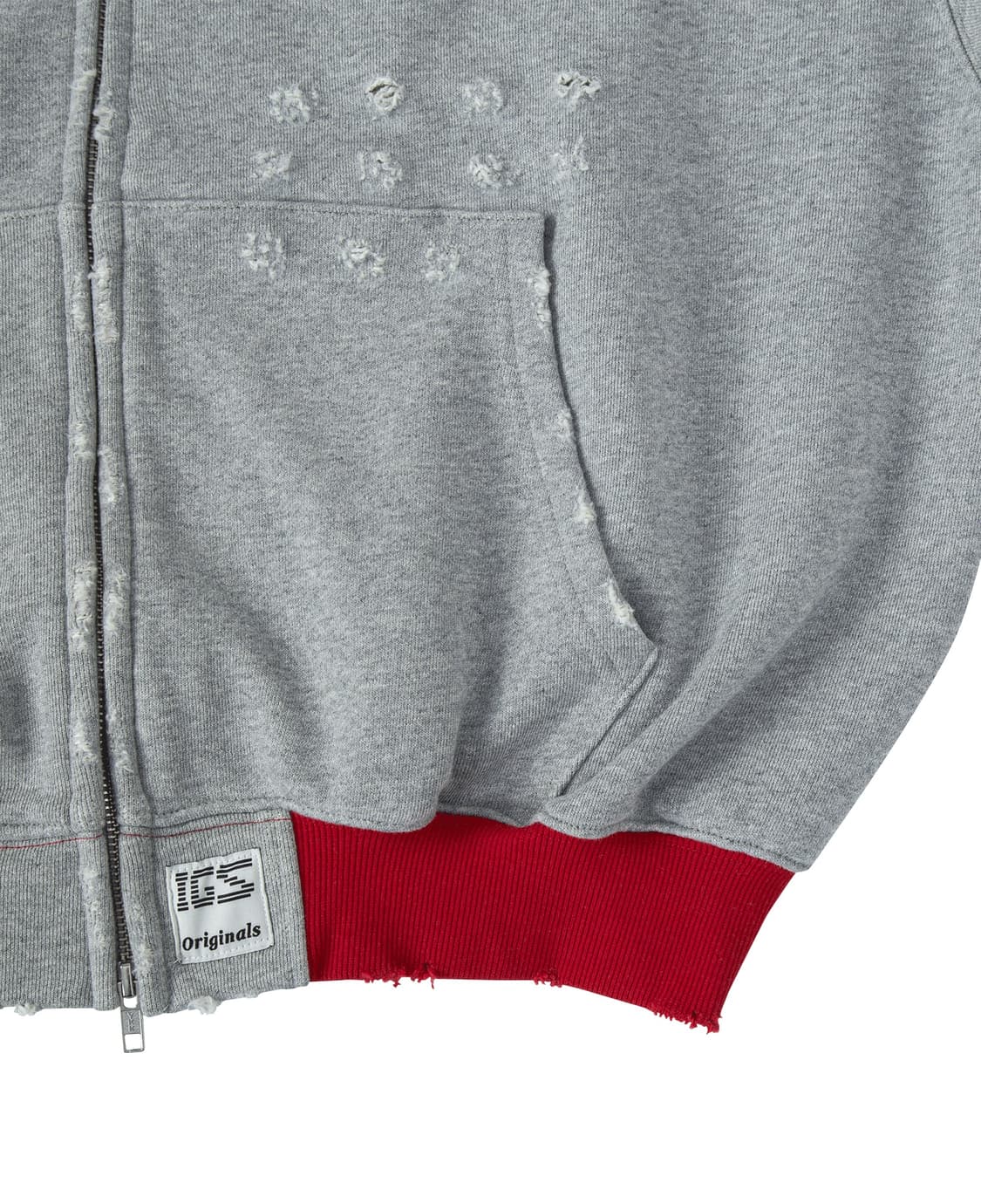 인세인개러지 팬서 스크래치 후드집업 3사이즈 상품이미지6