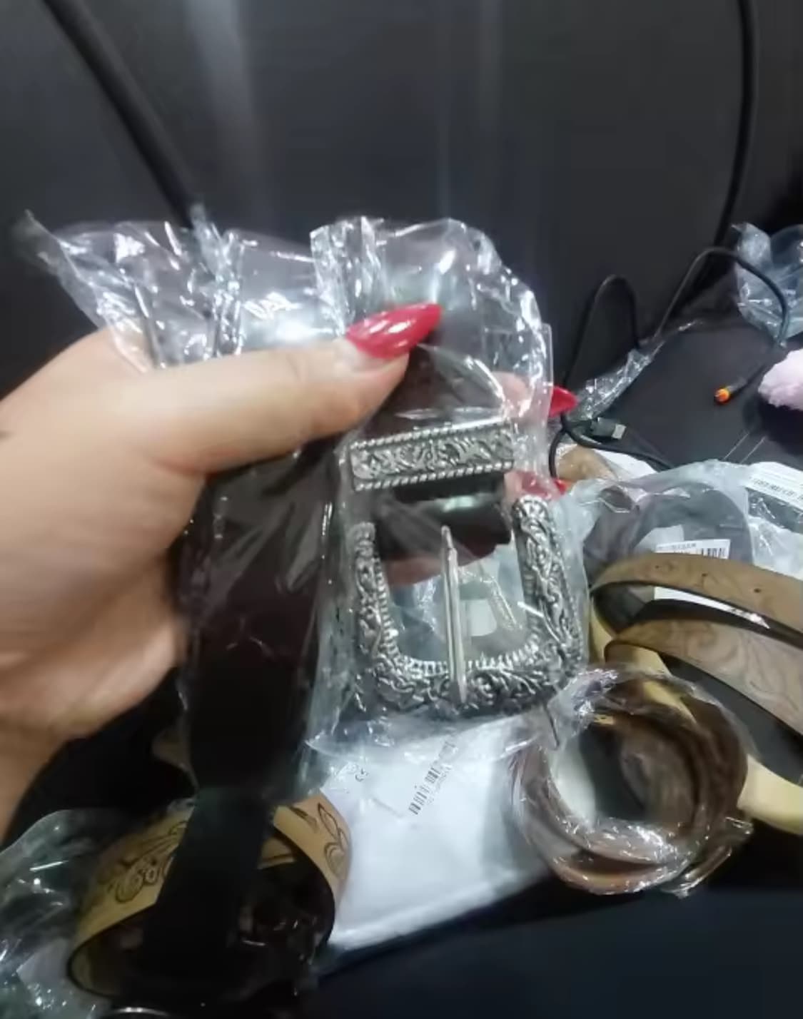 블랙 웨스턴 스타일 벨트 새상품 남녀공용 상품이미지6