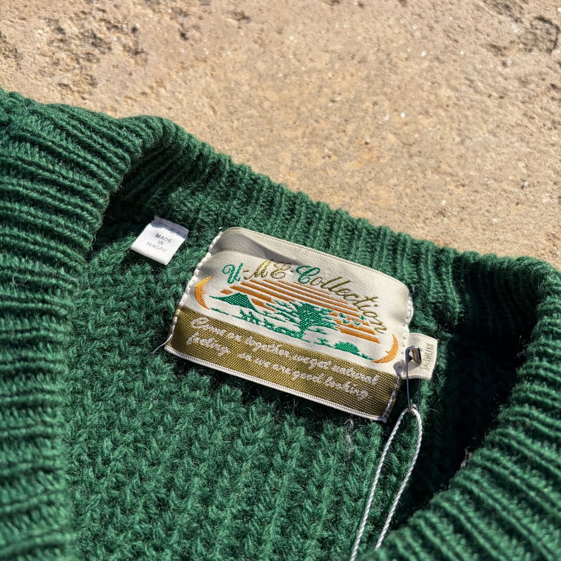 90s V-ME Collection 빈티지 울 스웨터 M 상품이미지5