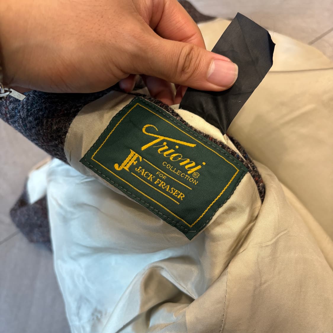 빈티지 해리스트위드 울 자켓 상품이미지10