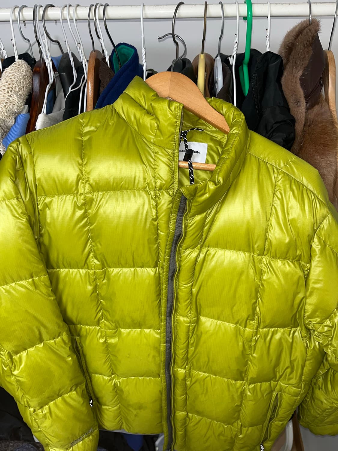 디스이즈네버댓 퍼텍스 라이트 다운 경량패딩 올리브 L 상품이미지6