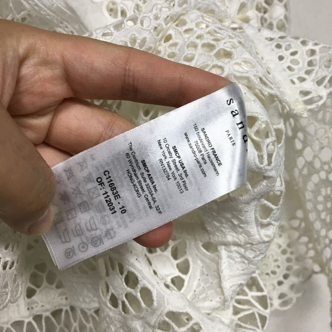 SANDRO 산드로 아일렛 블라우스 1 상품이미지5