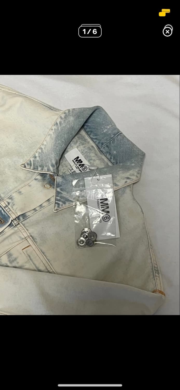 MM6 19ss 블리치드 리버시블 청자켓 상품이미지1