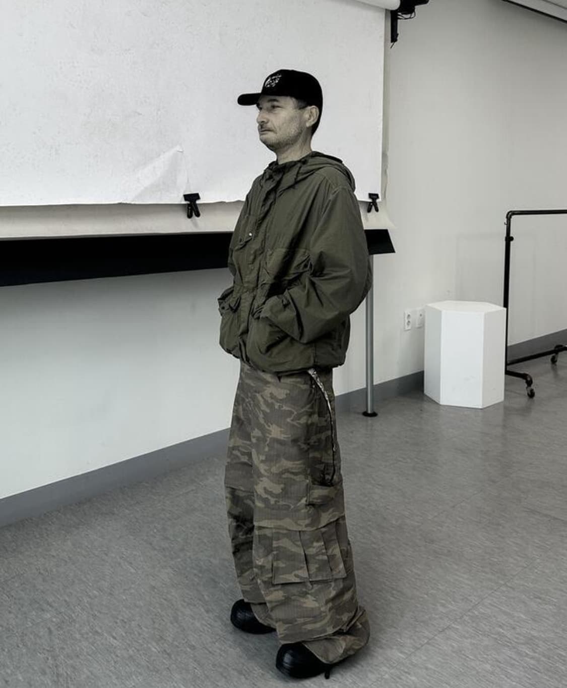 카미엔 타이탄 배기팬츠 크림카모 2사 상품이미지1