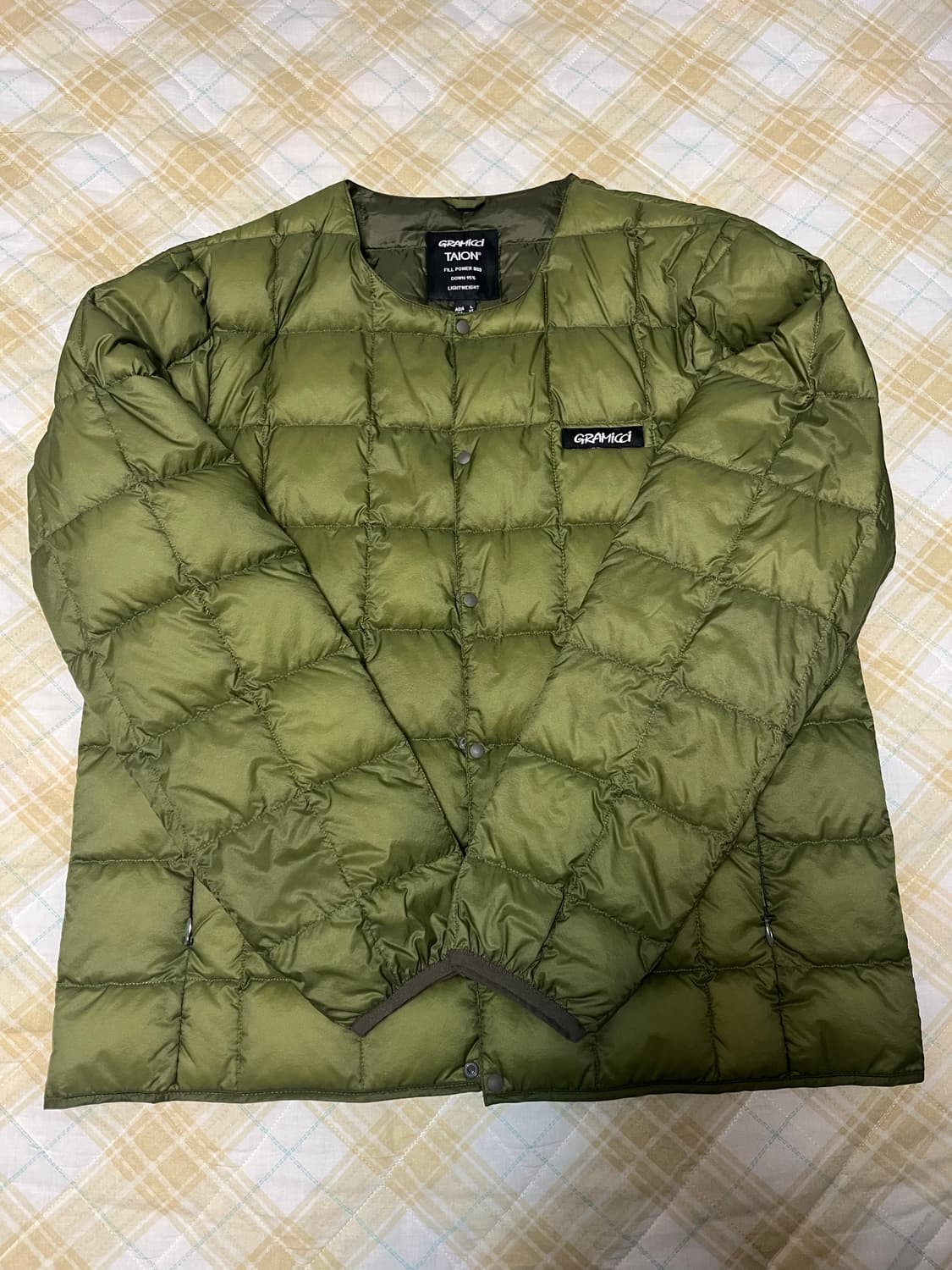 그라미치 타이온 경량패딩 올리브 L 상품이미지1