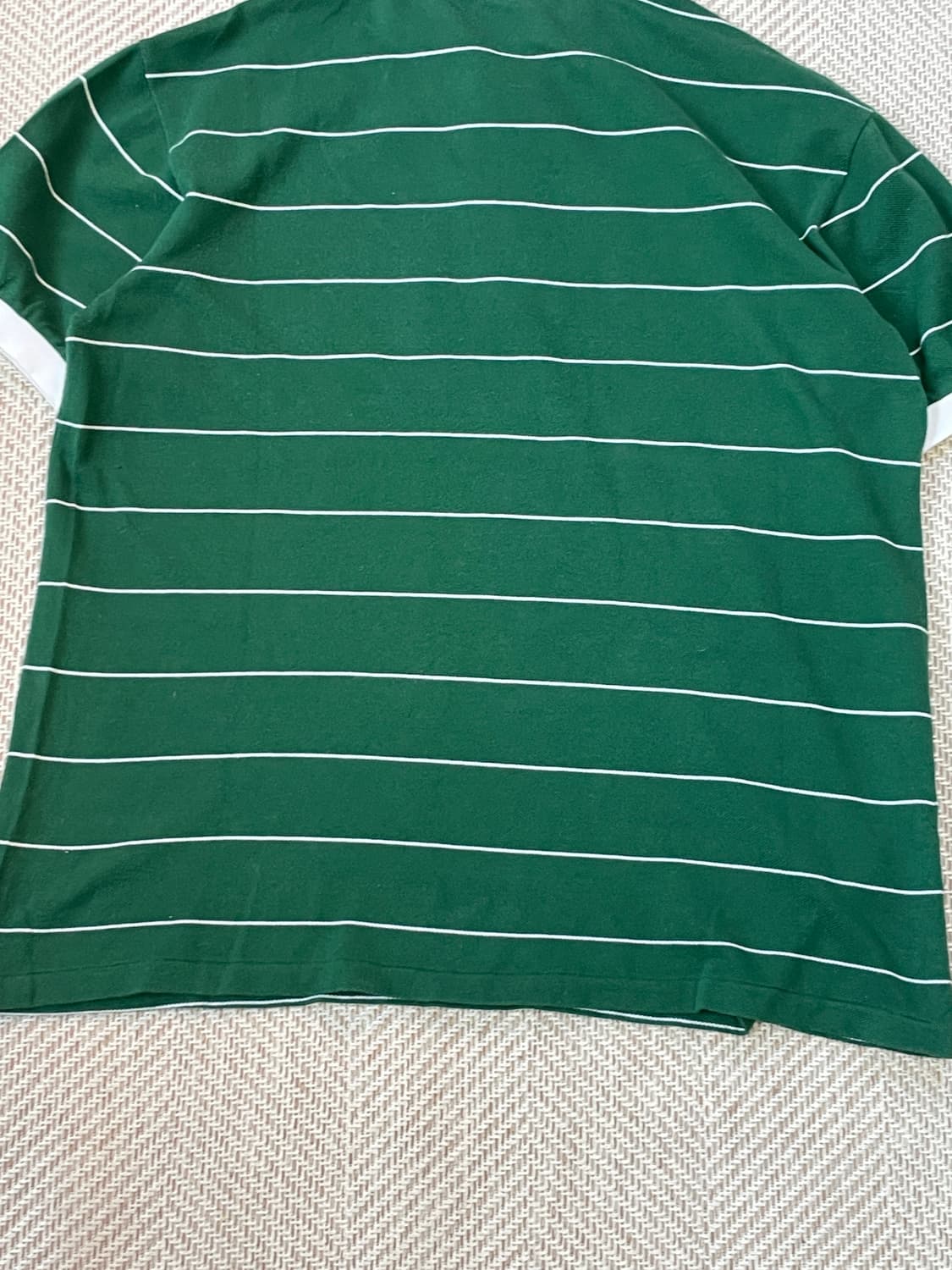 라코스테 그린 스트라이프 카라 반팔티 J03343 상품이미지7