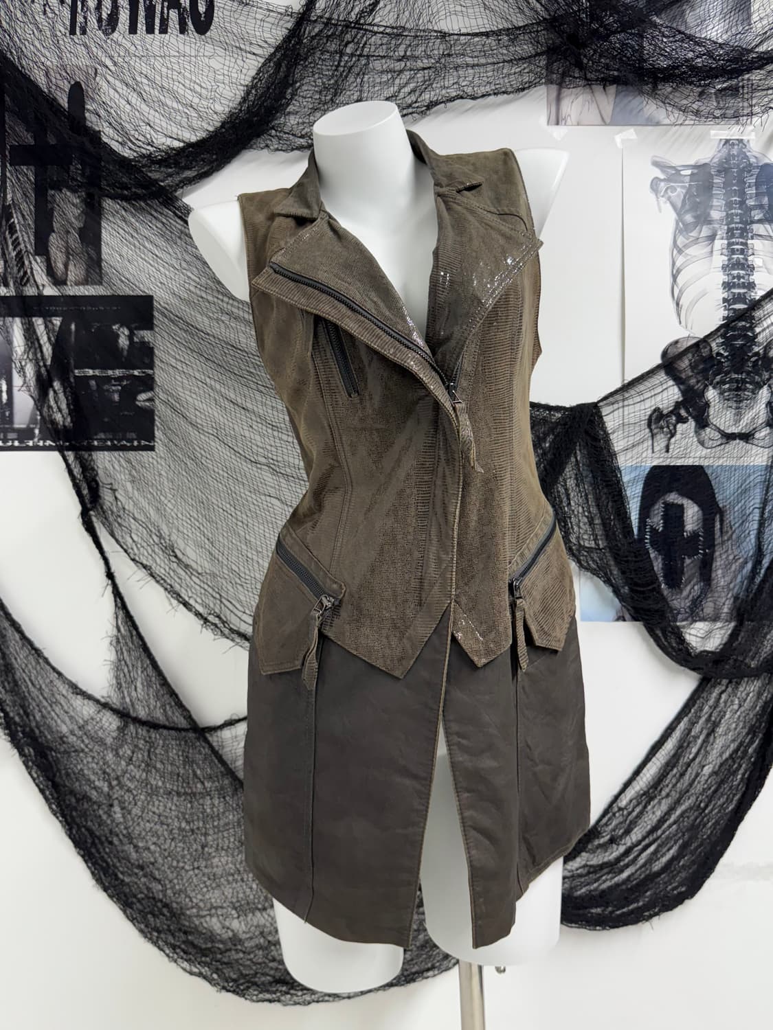 Leather vest (염소가죽) 상품이미지1