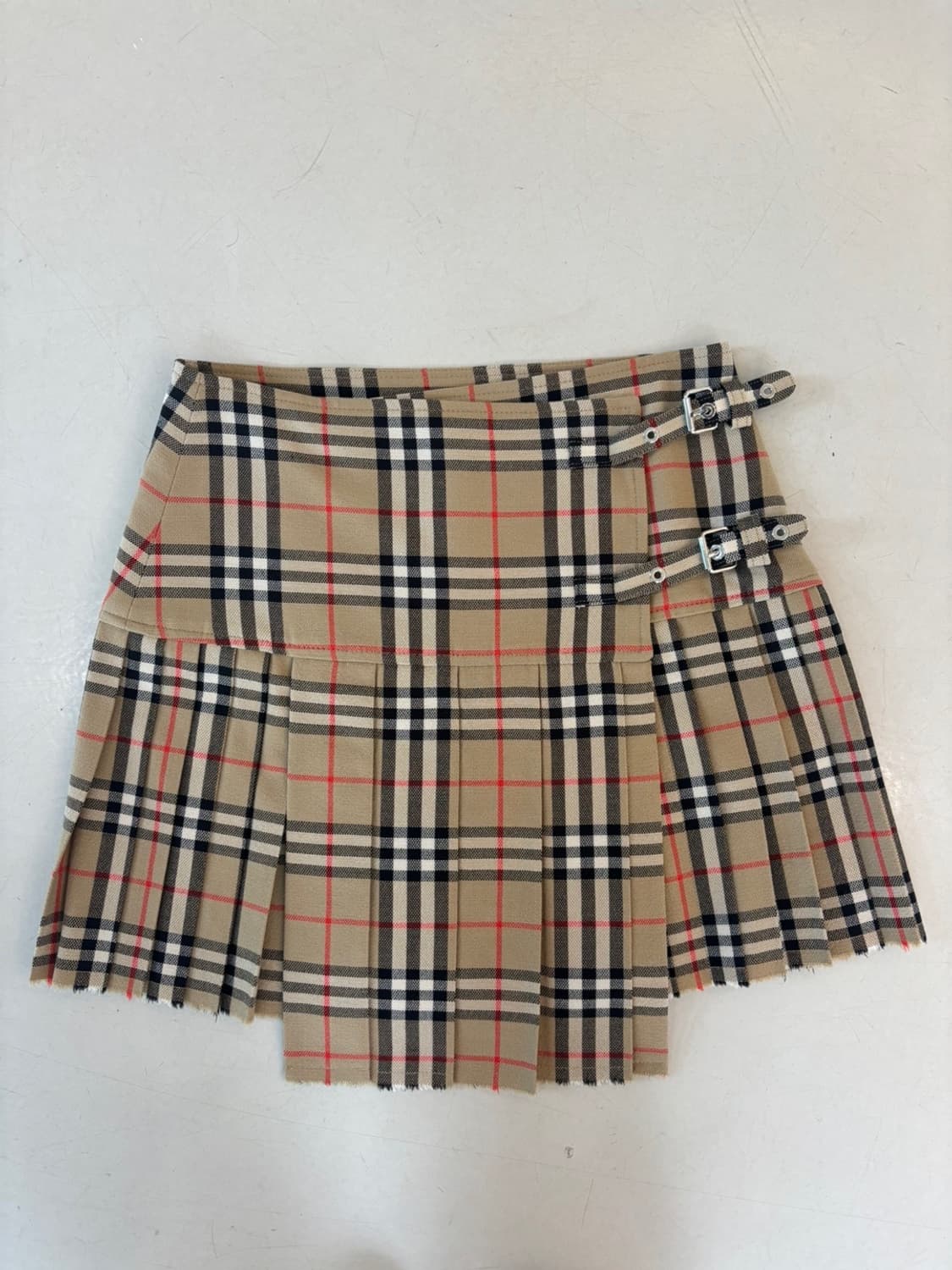 Vintage Burberry Wool Wrap Skirt 상품이미지2