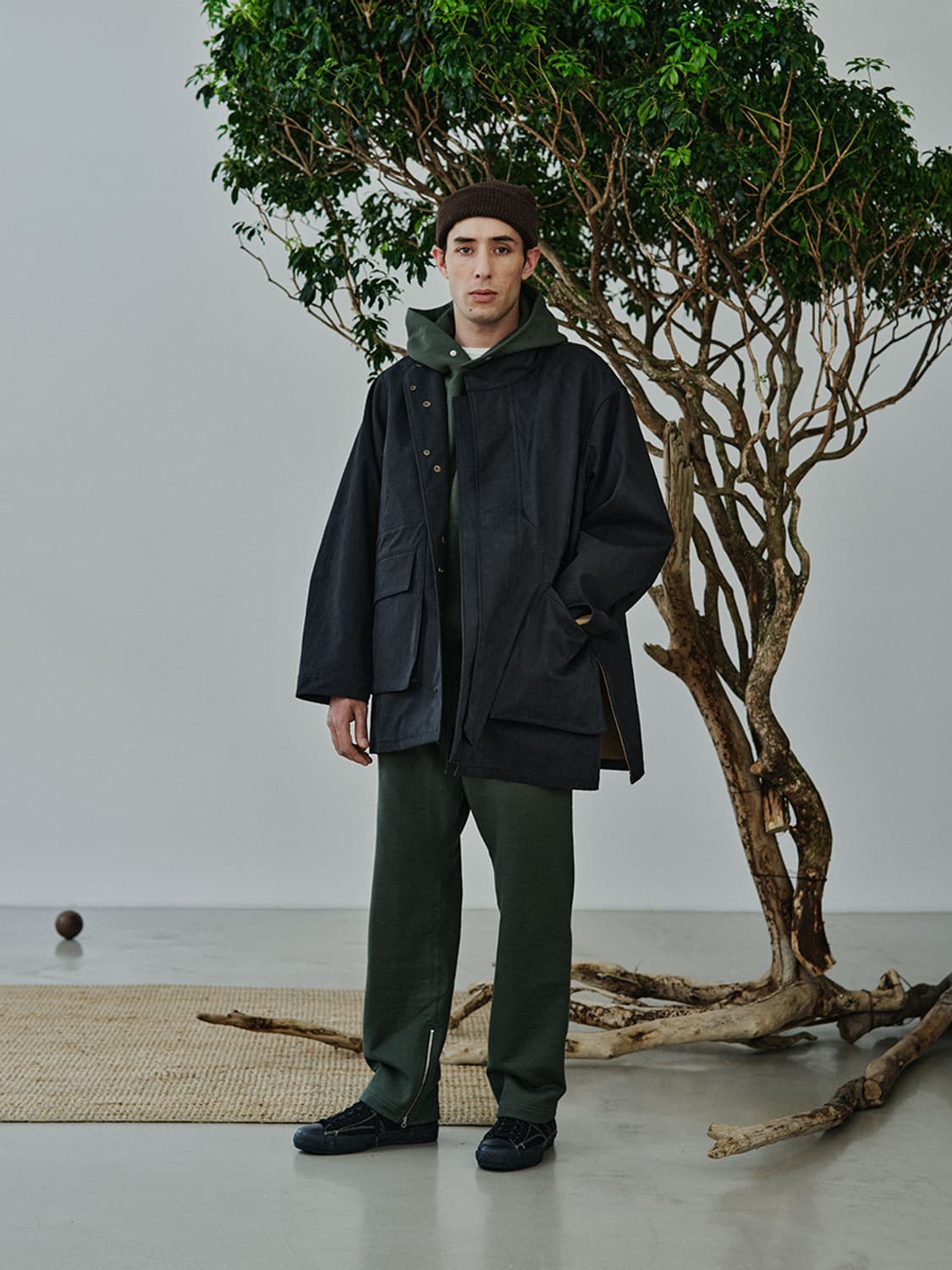 피그벨 21AW 알파카울 밀 와치캡 빈티지브라운 상품이미지5