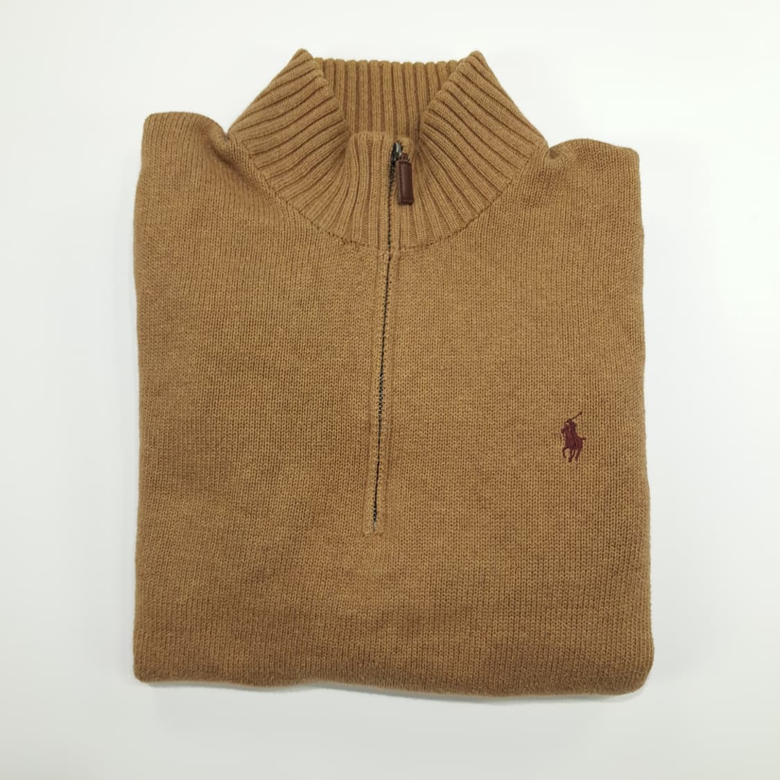 CN838 XL 폴로 랄프로렌 브레드브라운 하프집업 긴팔 니트 스웨터 상품이미지8