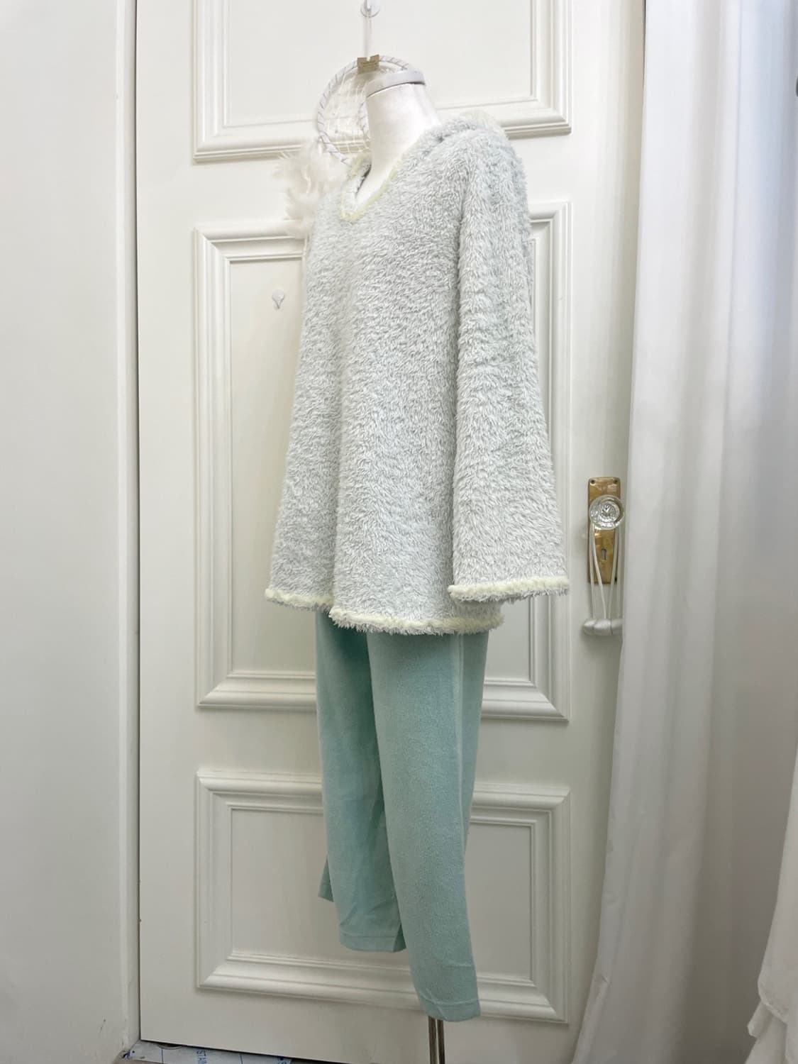 mint lace point hoodie top&basic cozy lo 상품이미지2