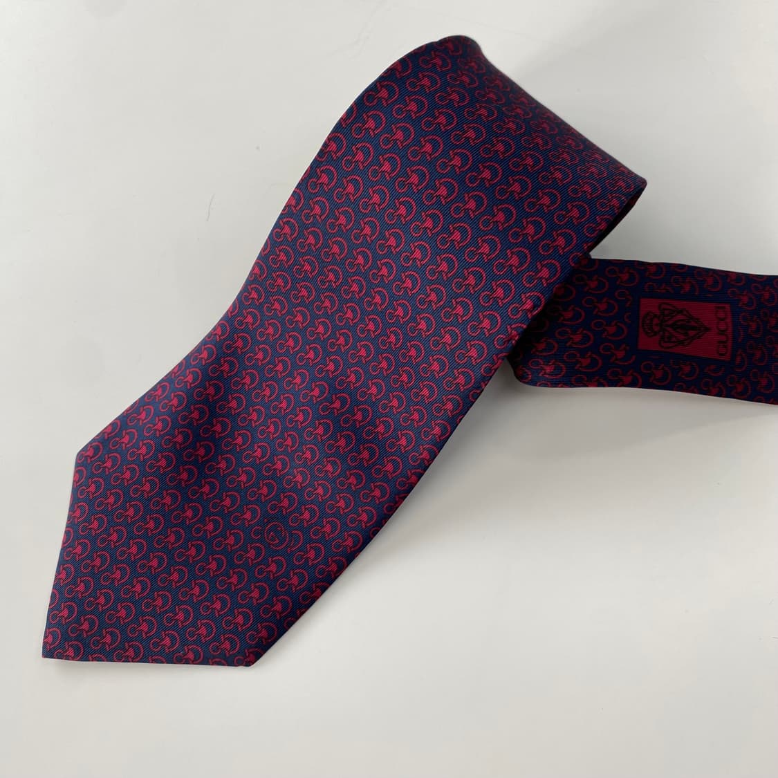 구찌(GUCCI) 심플로고 명품 정품 넥타이 8.7cm 상품이미지5