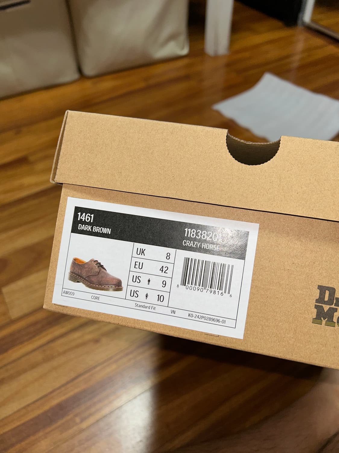 닥터마틴 크레이지호스 270 풀박스 3회착 상품이미지5