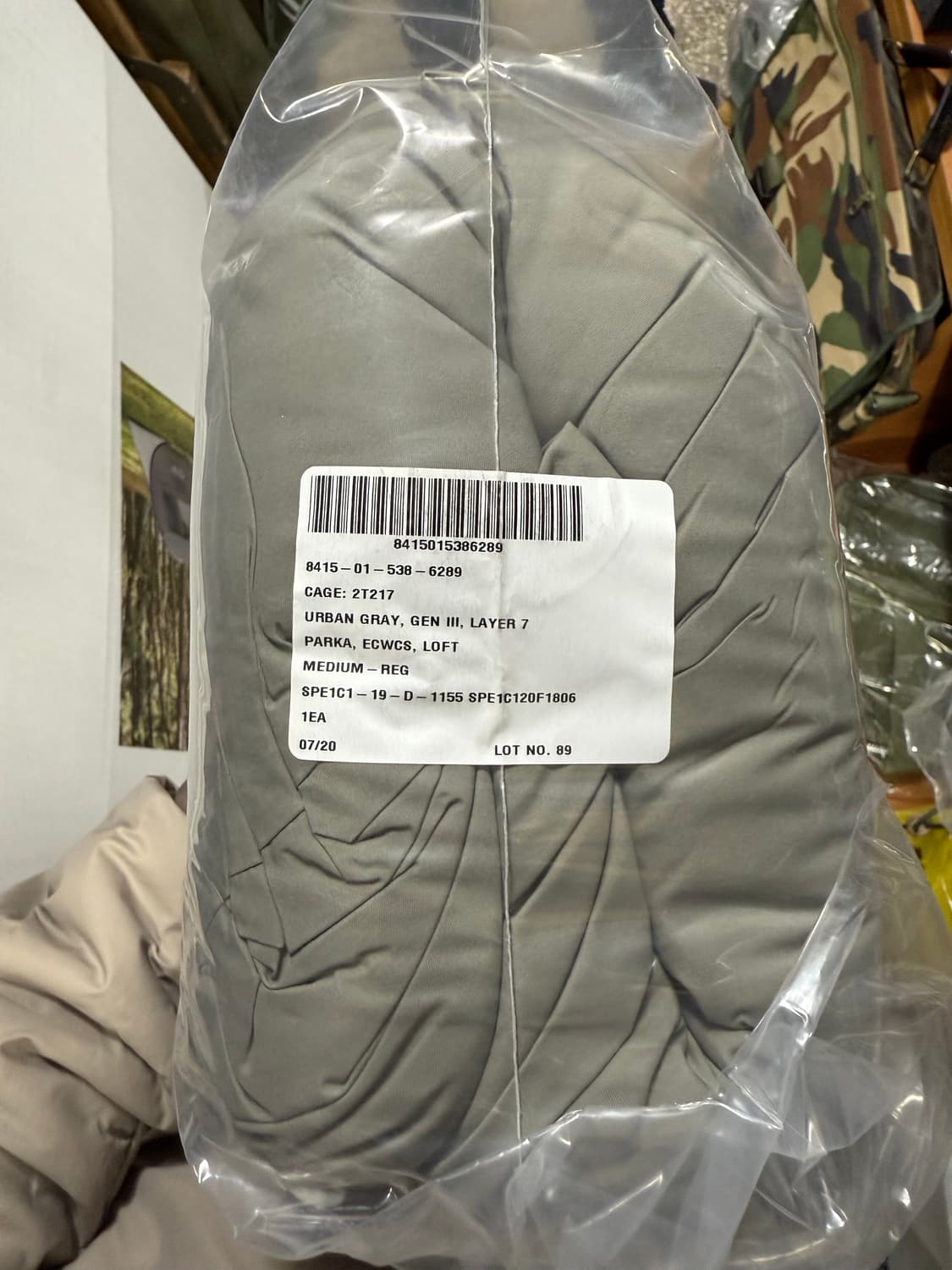 Deadstock S/M/L 테니어사 프리마로프트 레벨7 LV7 파카 상품이미지4