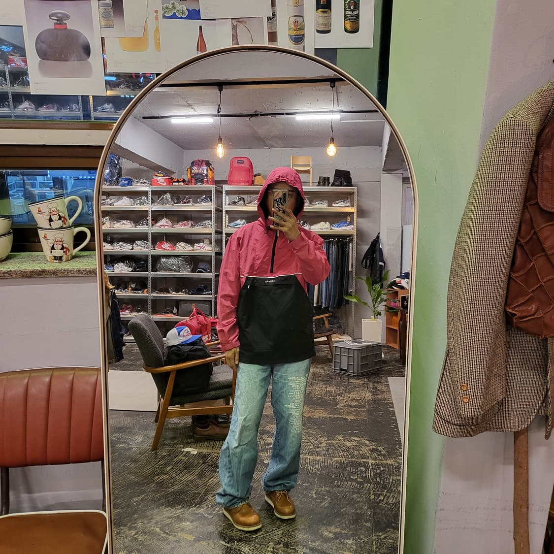 스투시 리플렉티브 아노락 자켓 (L) 상품이미지1