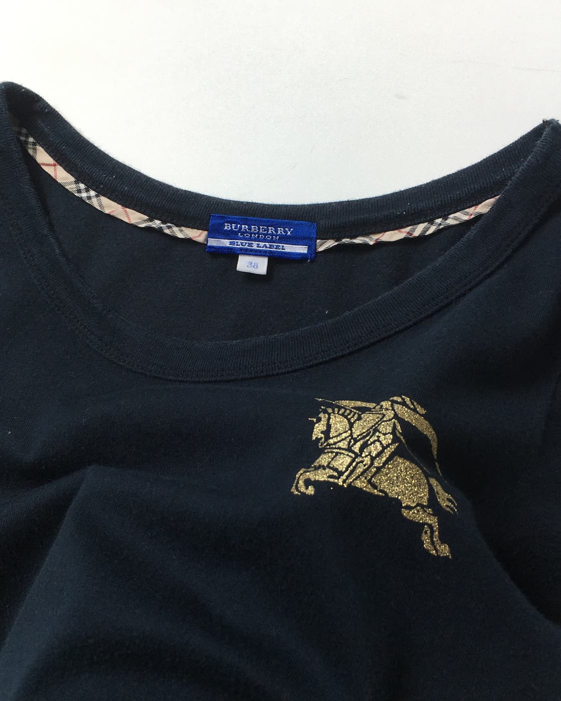 Burberry 버버리 블루라벨 기마로고 티셔츠 상품이미지1