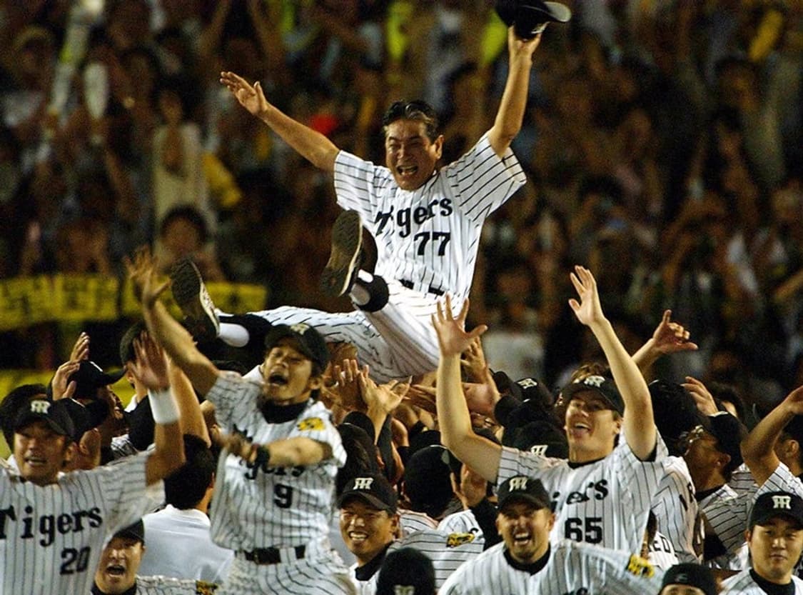 NPB 한신 타이거즈 호시노 센이치 야구 유니폼 L 상품이미지4