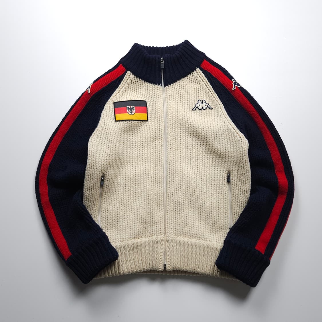 카파 독일 레트로 국가대표 빅로고 크롭 스웨터 자켓 (90) 상품이미지1