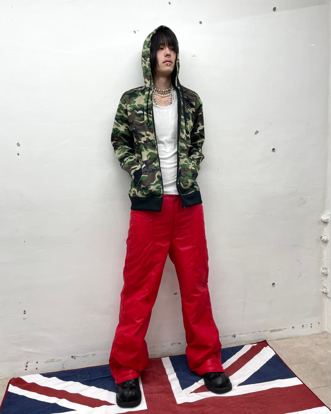 Basic Camouflage Hooded Zip-Up 상품이미지6