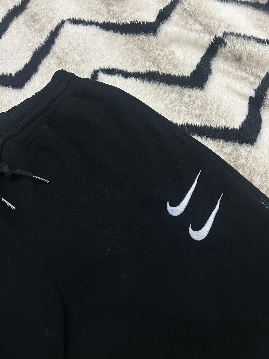 [M]나이키 더블 스우시 조거 트레이닝 팬츠/블랙 상품이미지1