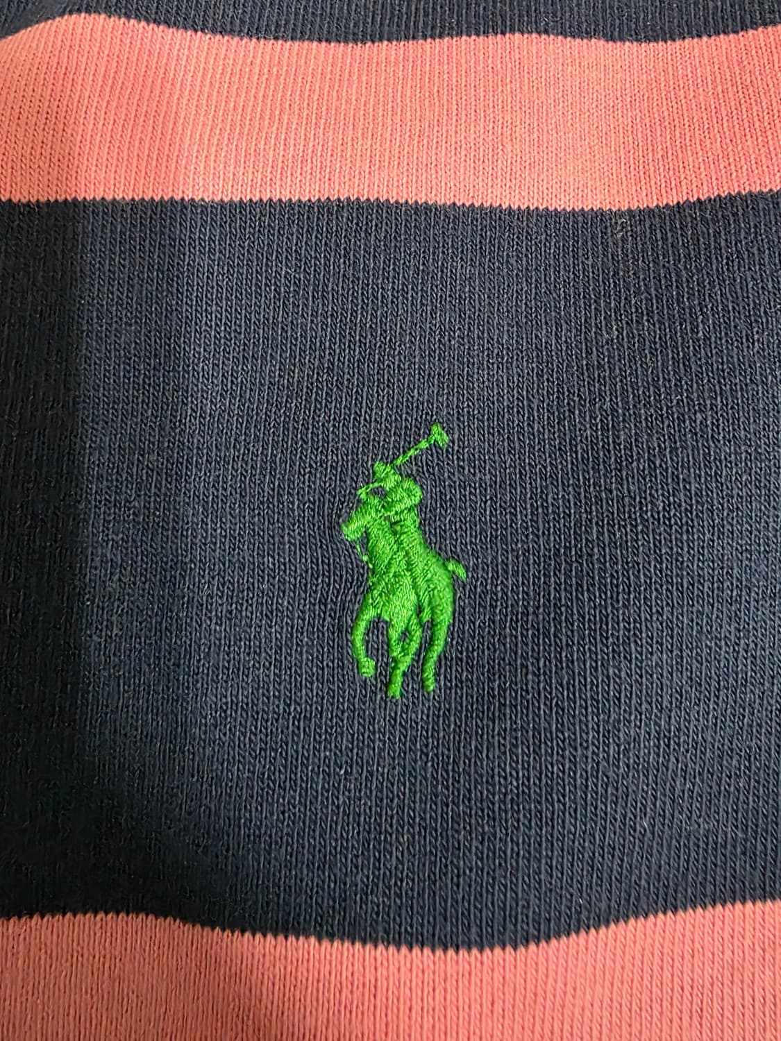 폴로 아이코닉 럭비 핑크 네이비 L 상품이미지3