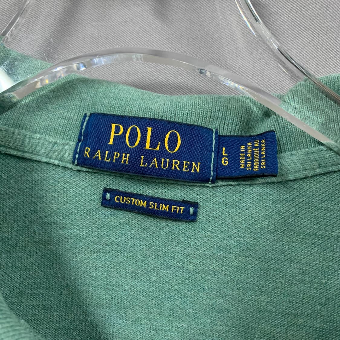 L 폴로랄프로렌 커스텀 슬림핏 그린 PK 반팔 카라티 상품이미지4