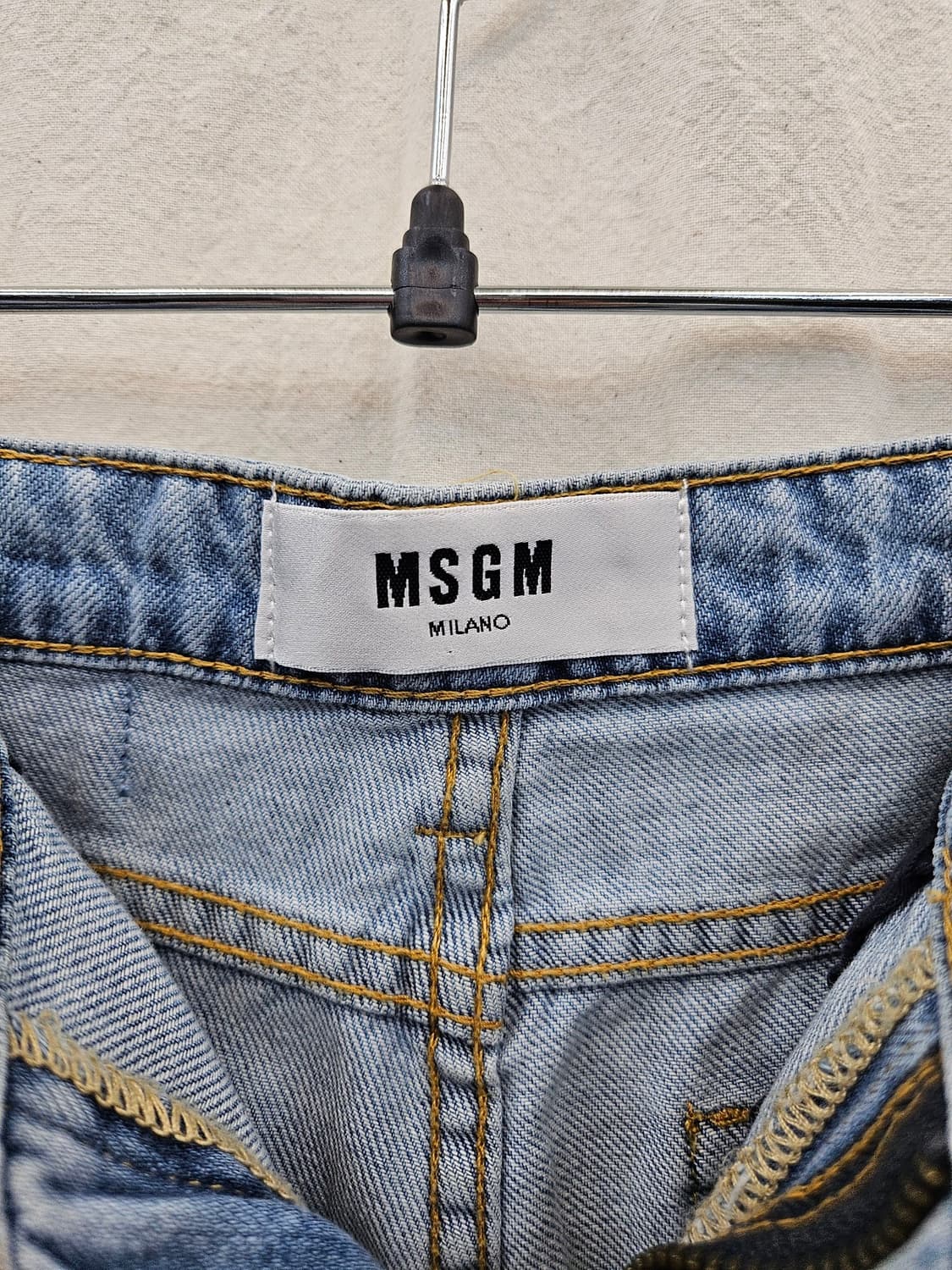 MSGM 연청 데님 팬츠 상품이미지4