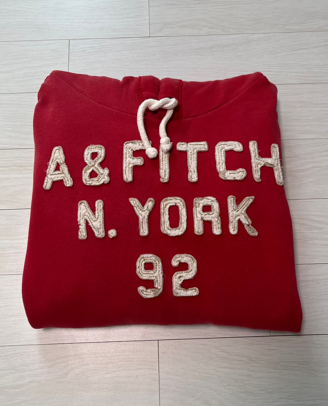 아베크롬비 후드 y2k 레드 L    남녀공용 상품이미지9