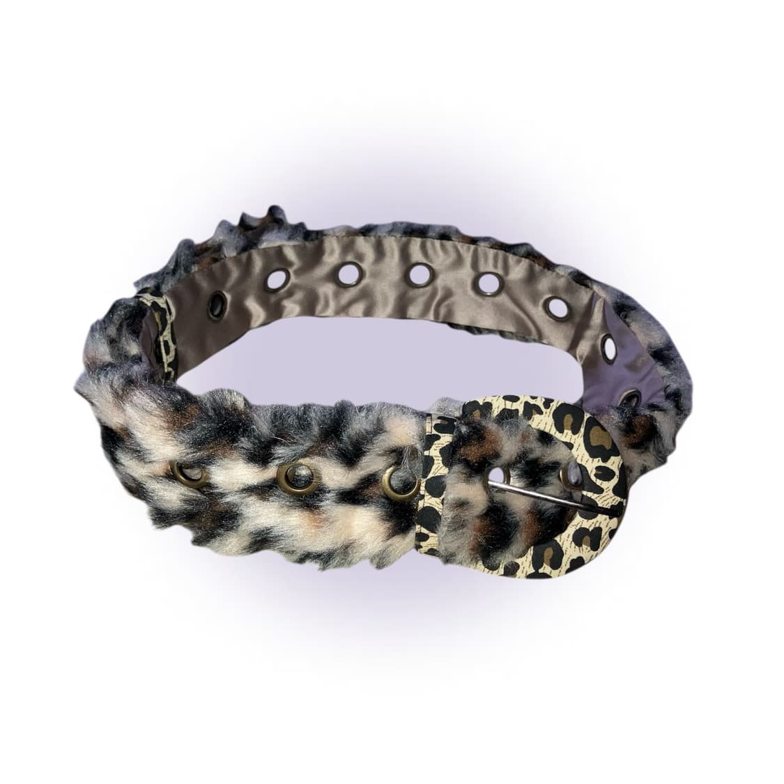 오네갸루 벨트 3종 일괄 헤이세이 핀터깔 레오파드 퍼 큐빅 벨트 y2k 상품이미지3