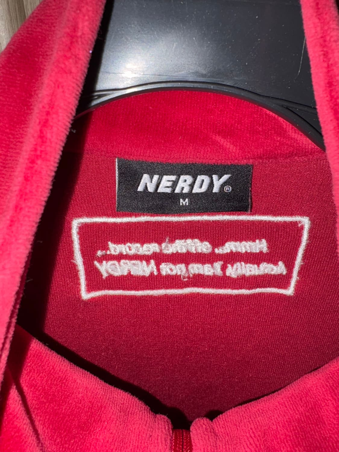 널디 벨로아 트랙탑 버건디 M 상품이미지4