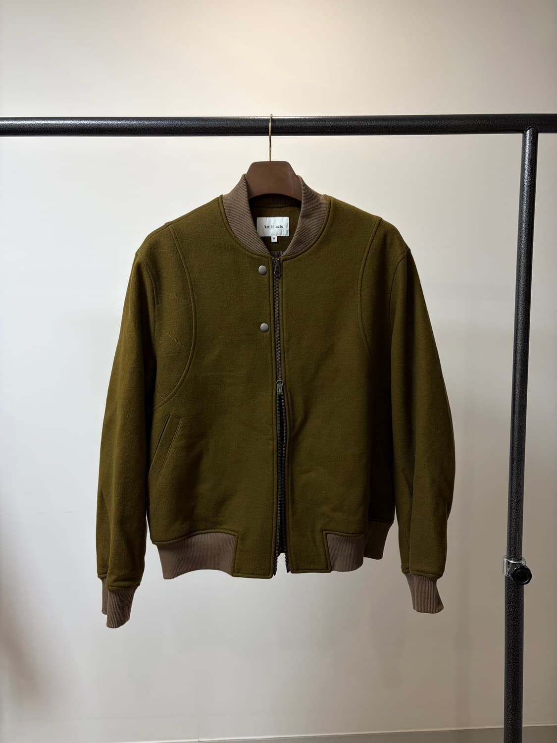 (M) Art if acts 아트이프액츠 바시티 울 자켓 상품이미지1
