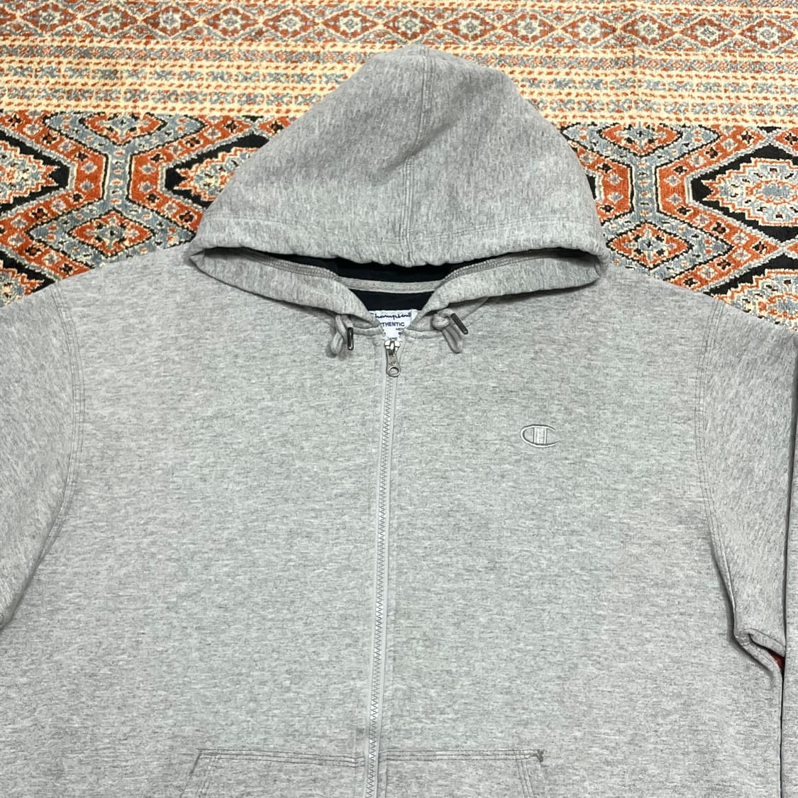 챔피온 그레이 기모 후드집업 남성2XL 상품이미지2