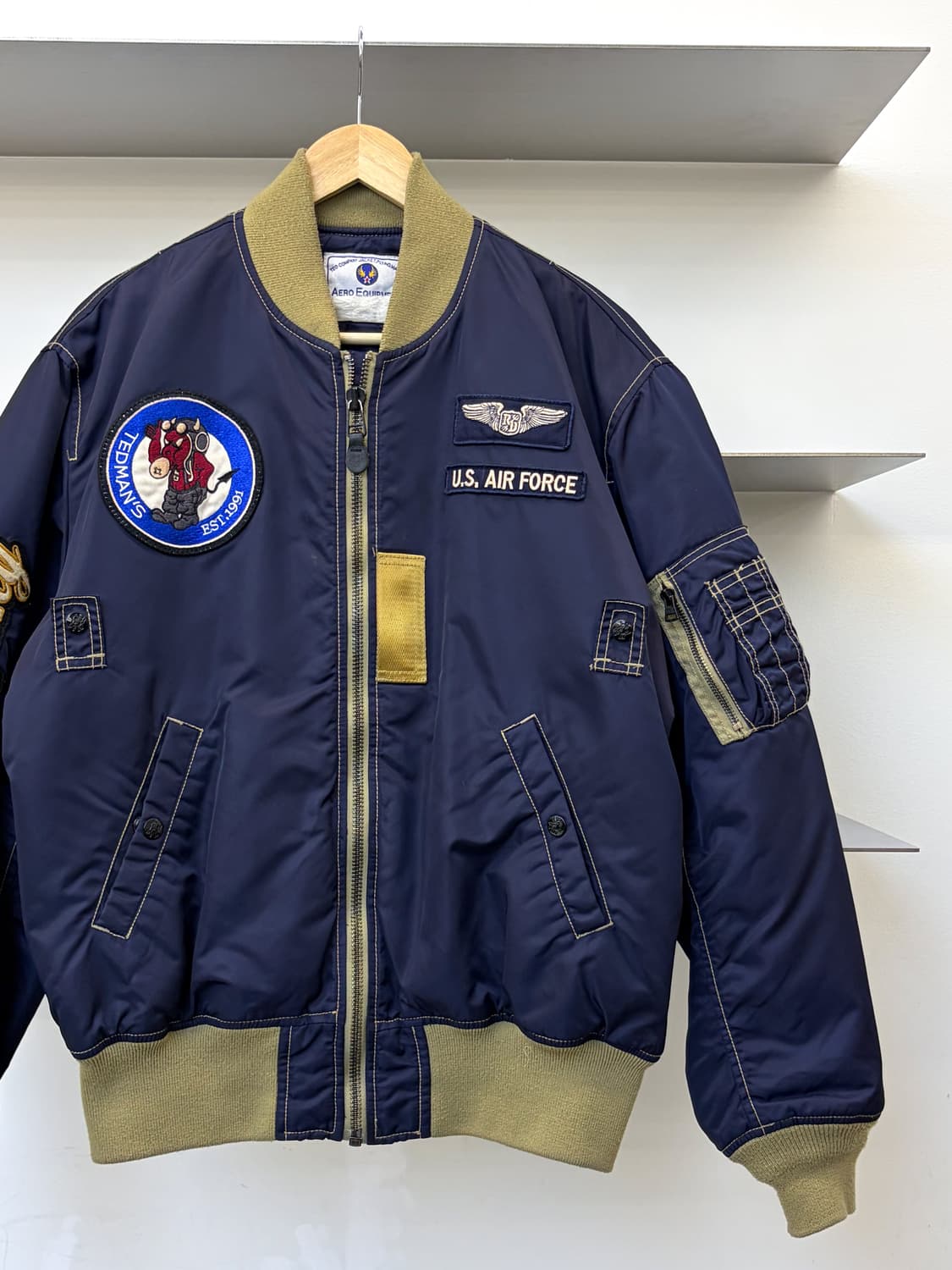 테드 컴퍼니 U.S.A.F 타입 Ma-1 플라이트 자켓 상품이미지3