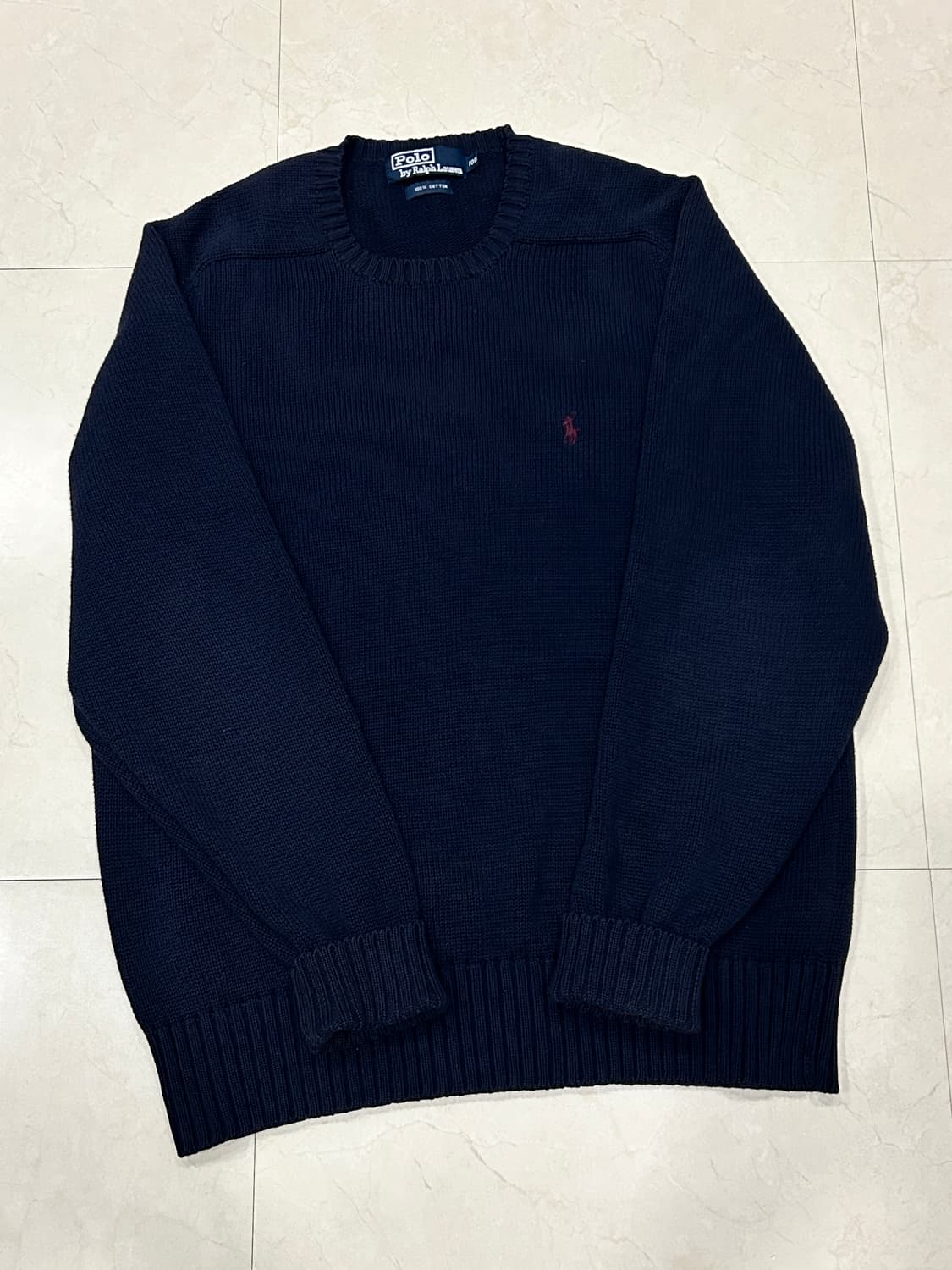 90s 폴로 랄프 로렌 다크네이비 니트 100 상품이미지2