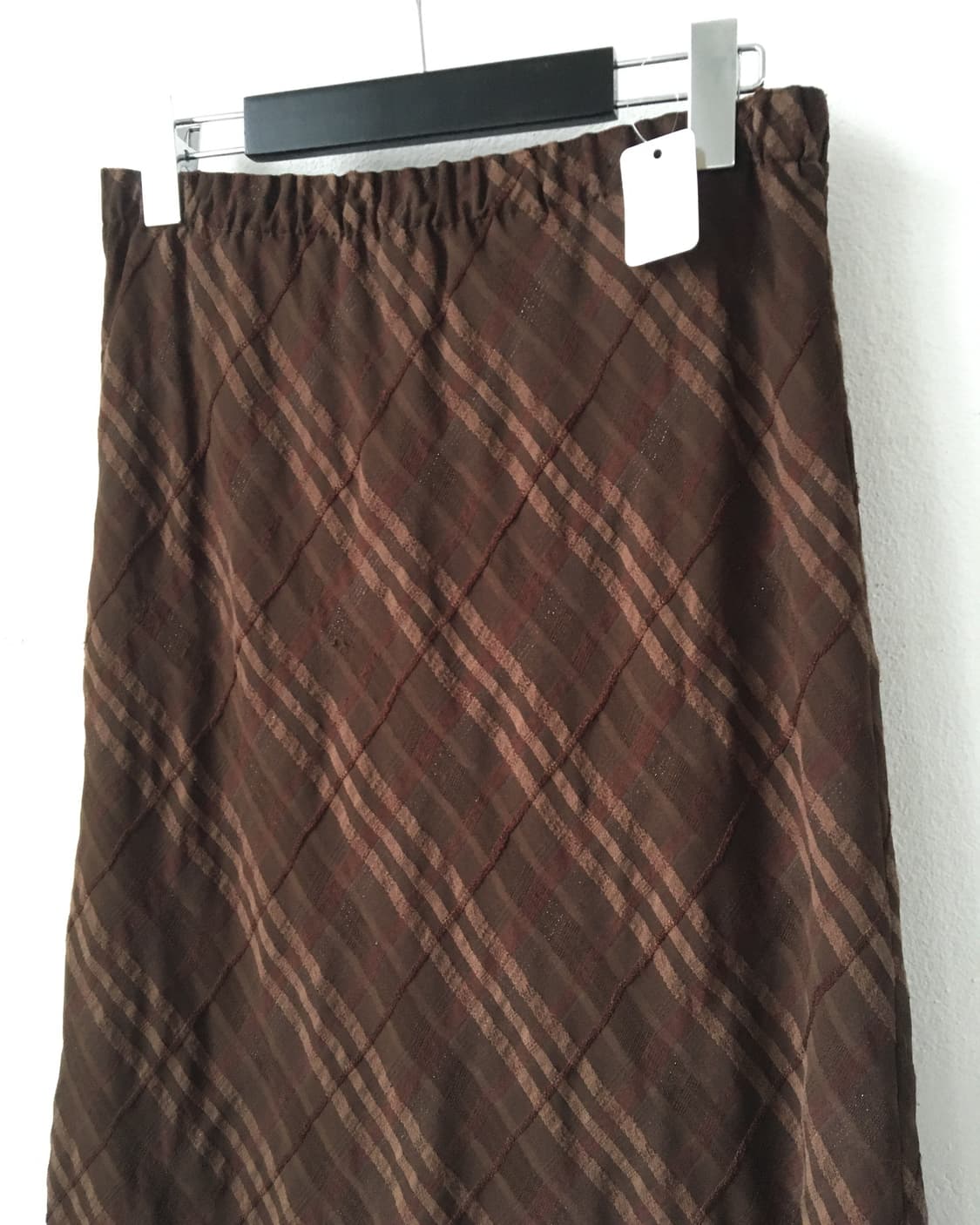 Check pattern long skirt 상품이미지3
