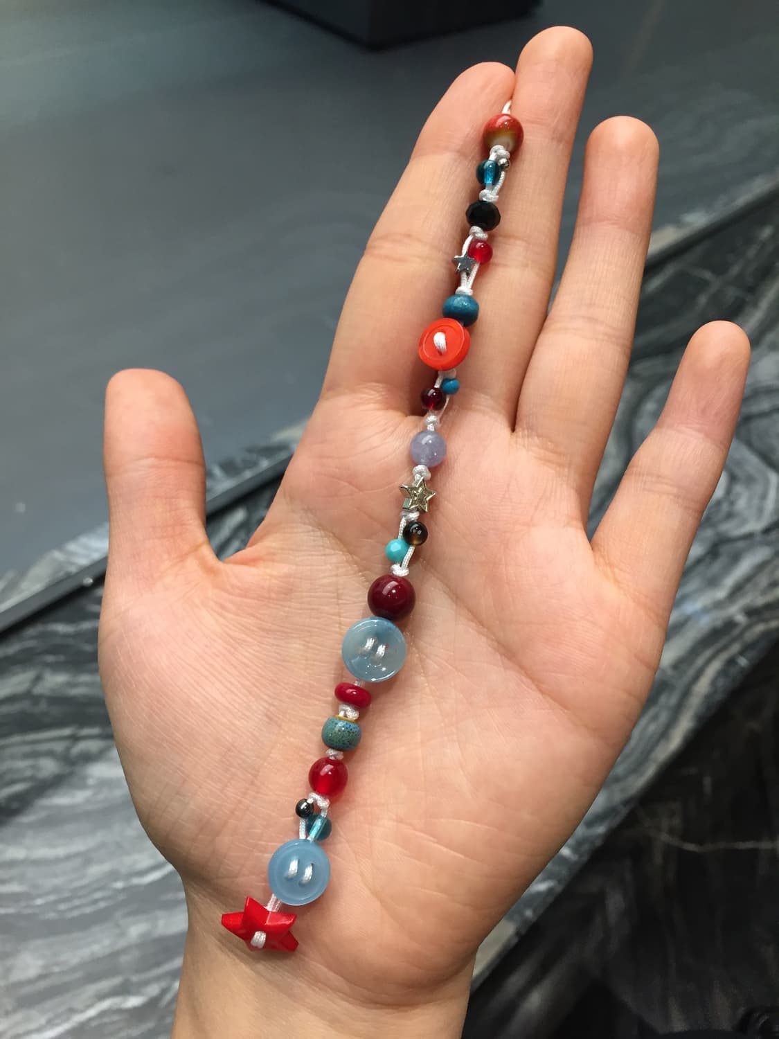 BR 단추 비즈 팔찌 상품이미지2