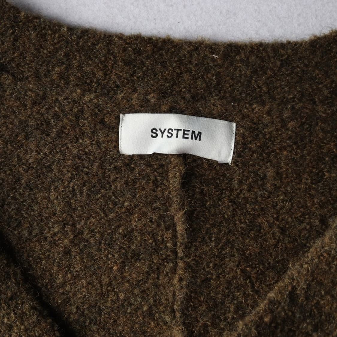 시스템 알파카 가디건 L 상품이미지5