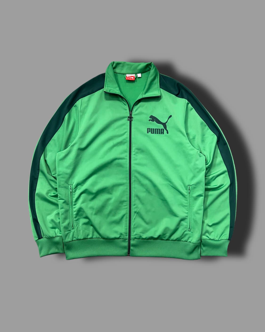 푸마 그린 올드스쿨 사이드라인 트랙탑 져지 L 상품이미지4