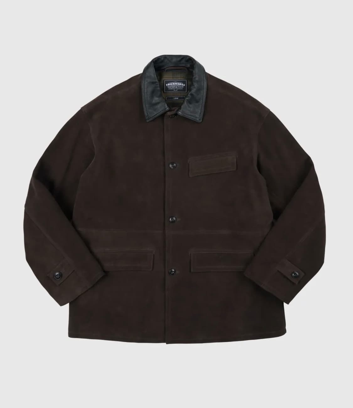 (M) 프리즘웍스 스웨이드 프렌치 카코트 브라운 상품이미지1