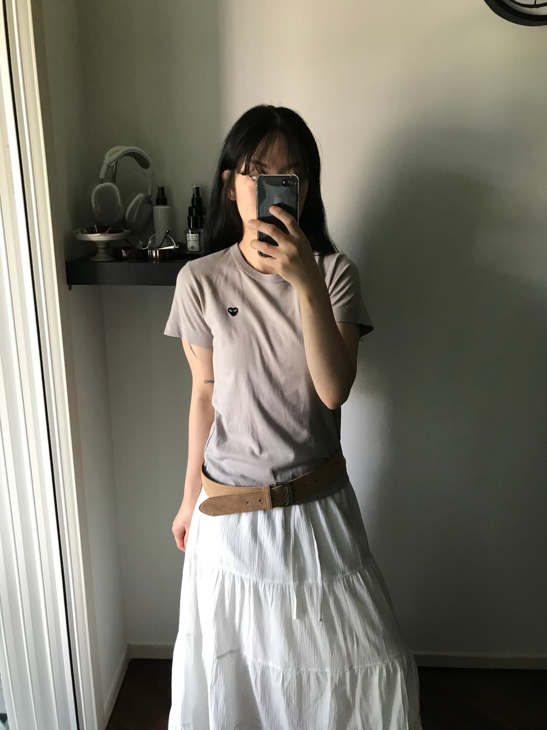 꼼데가르송 블랙미니와펜 베이지 반팔티  상품이미지2